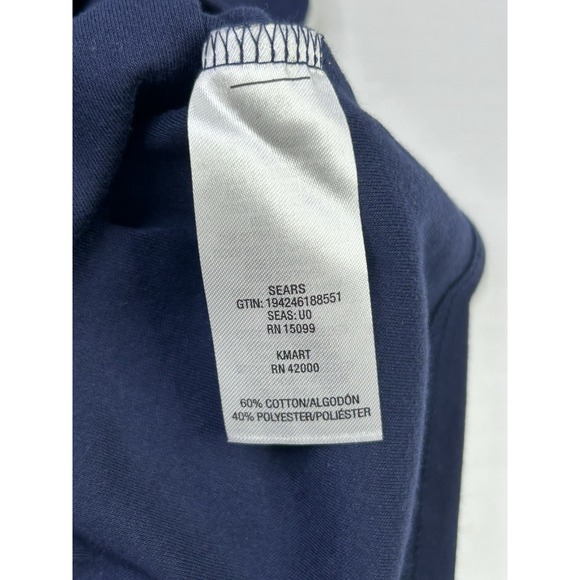 Laura Scott Sheath Dress Women's Large V Neck Nautical Classic Knit Navy Blue - Picture 6 of 8